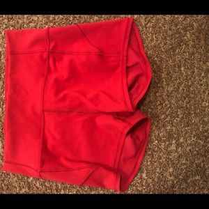 Lululemon red spandex